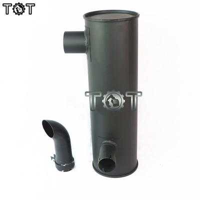 KOBELCO SK350-6 6D34 EXcavator Engine Exhaust Aluminium Muffler كاتم الصوت