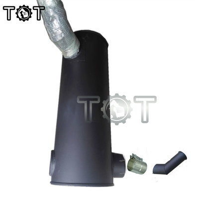 E330C C9 3306 حفارة محرك العادم كاتم الصوت المشبك كاتم الصوت